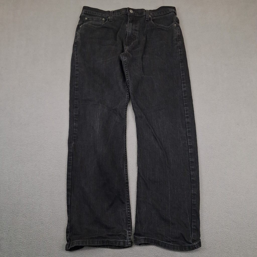 Levis 569 Jeans Mens 32x30 Black Loose Straight Fit Denim Waterless Levi\'s Sz 32