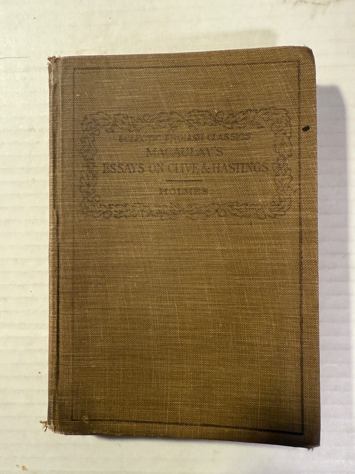Macaulay\'s Essay on Lord Clive by Eugene D. Holmes (editor) HC 1912 Macaulay\'s Essay on Lord Clive by Eugene D. Holmes (editor) HC 1912