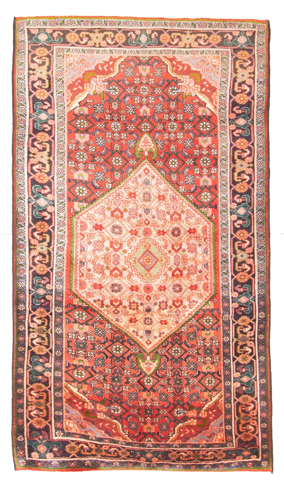 Traditional Vintage Hand-Knotted Area Rug 4'4