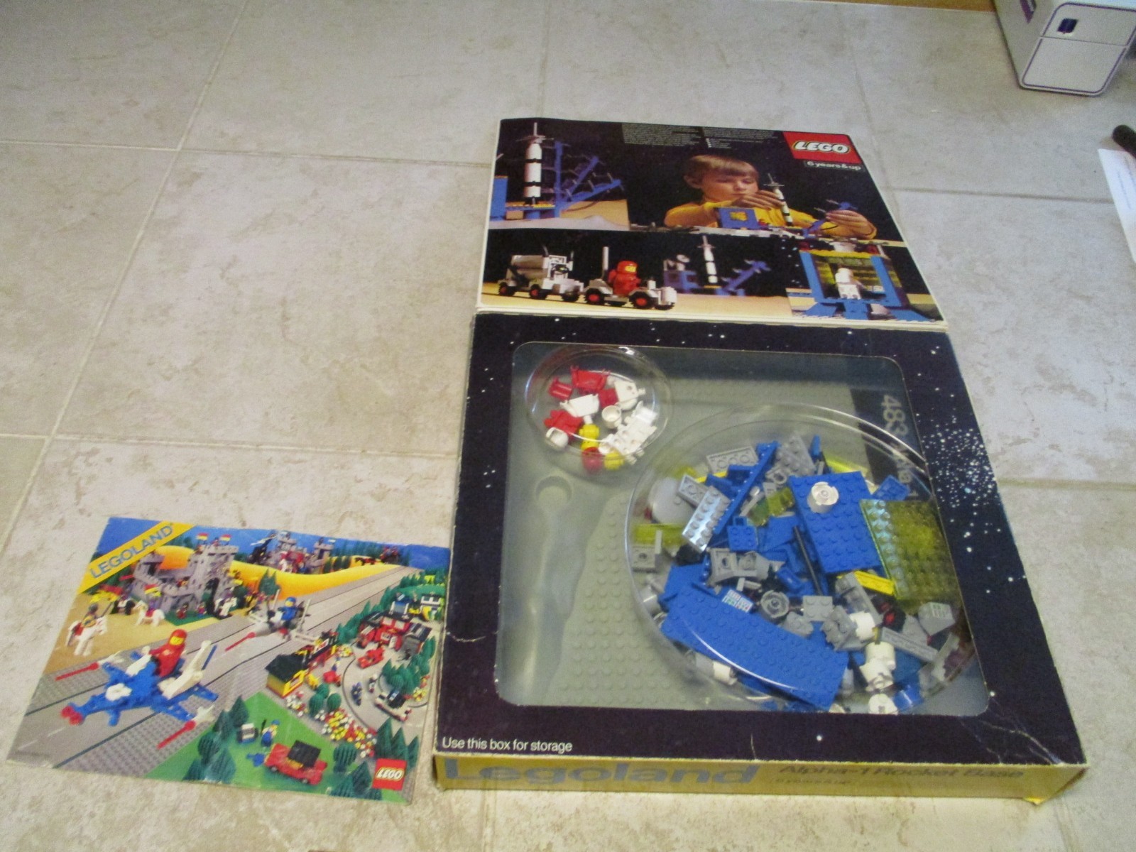 Lego 483 Alpha-1 Rocket Base Space Vintage Lego w Box and Manual COMPLETE Lego 483 Alpha-1 Rocket Base Space Vintage Lego w Box and Manual COMPLETE