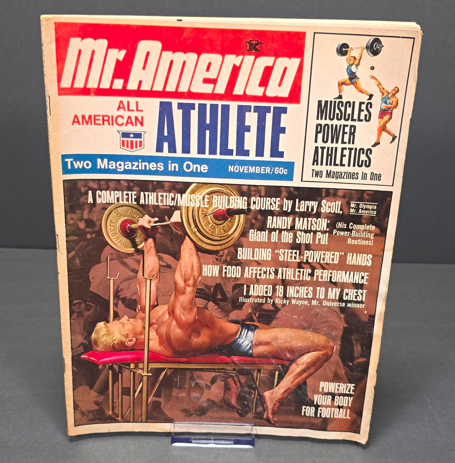 Vintage Mr. America All American Athlete November 1966 Bodybuilding Magazine