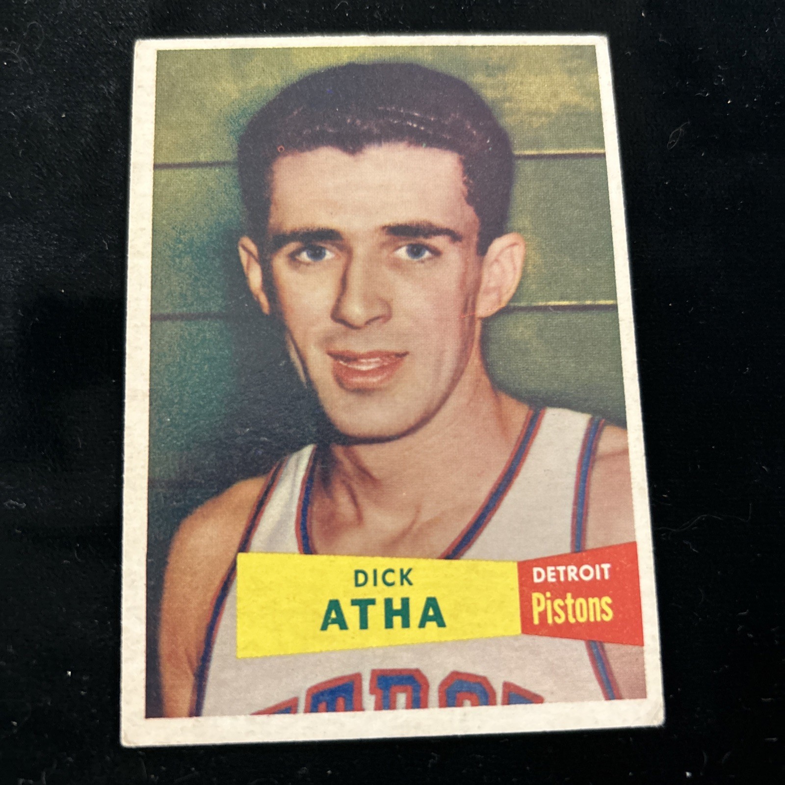 1957-58 Topps Basketball Card # 14 Dick Atha *** View detailed images