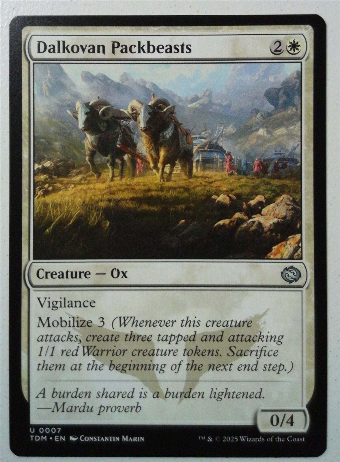 Dalkovan Packbeasts *Uncommon* Magic MtG x1 Tarkir Dragonstorm Dalkovan Packbeasts *Uncommon* Magic MtG x1 Tarkir Dragonstorm