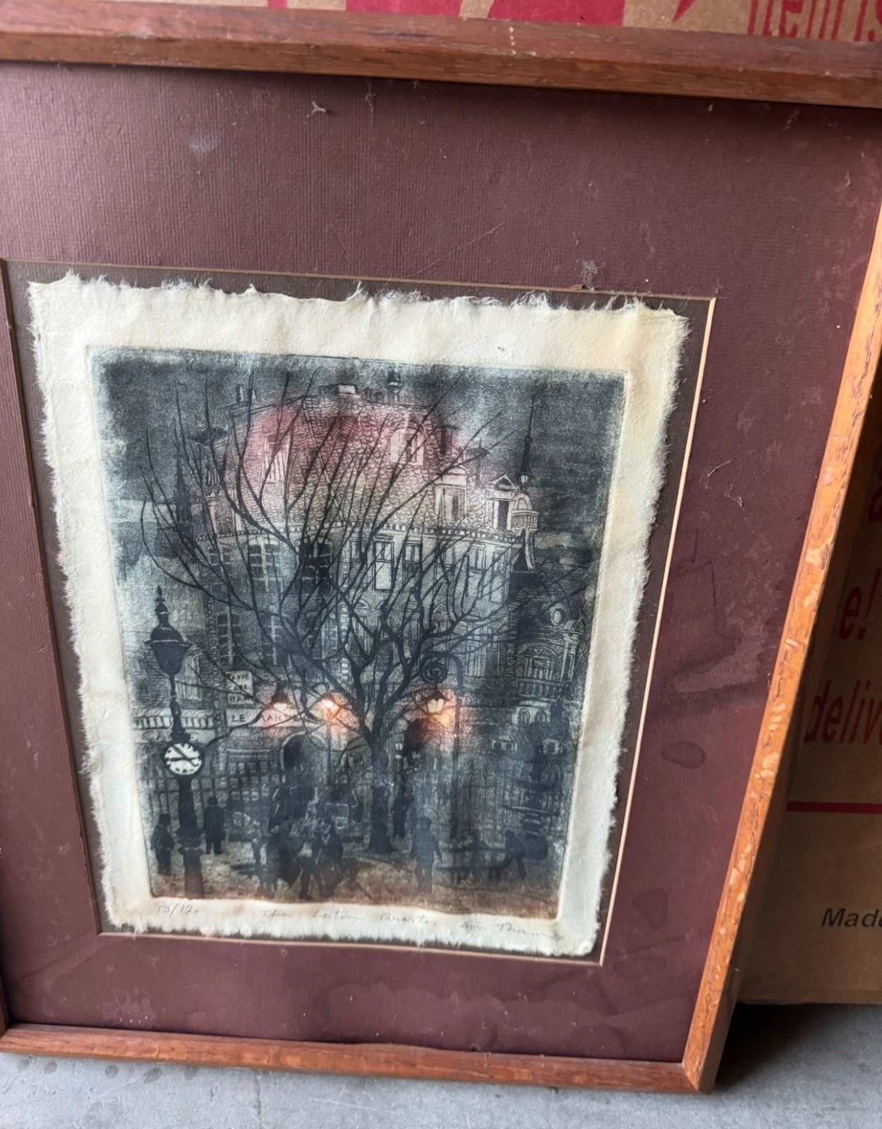 Vintage Avi Thaw Signed Etching \