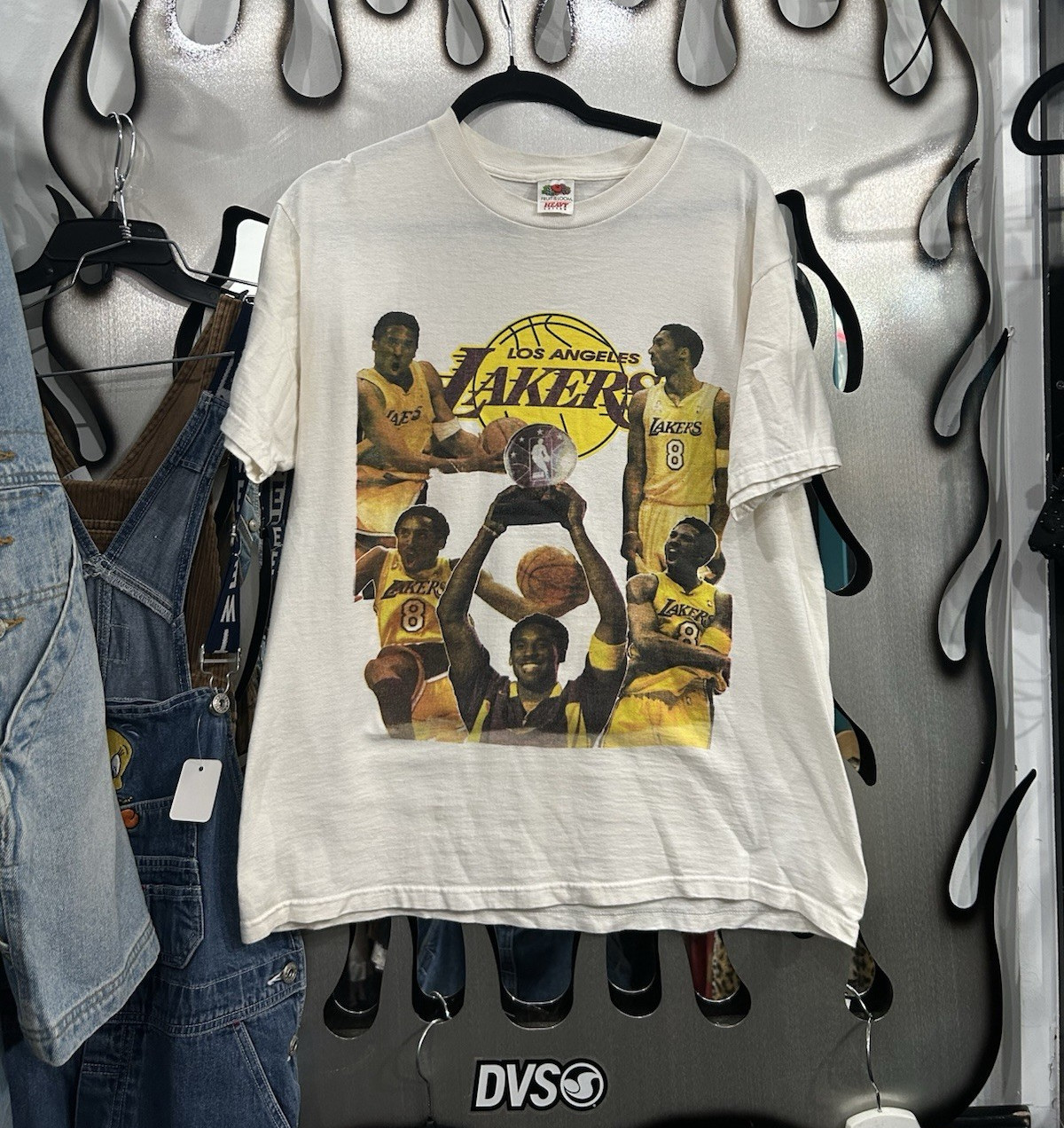 Kobe Bryant rap t shirt lakers 2000-01 Championship t-Shirt size XL