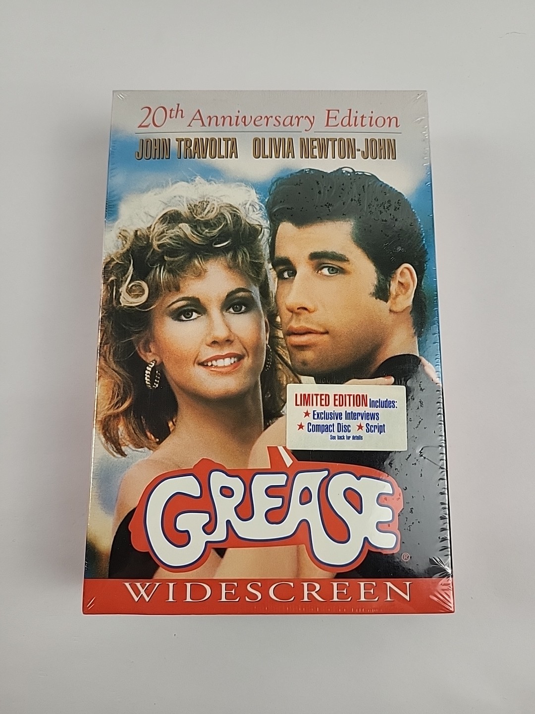 Grease (VHS, 1978) 20th Anniversary Edition Widescreen Brand New Factory Sealed 