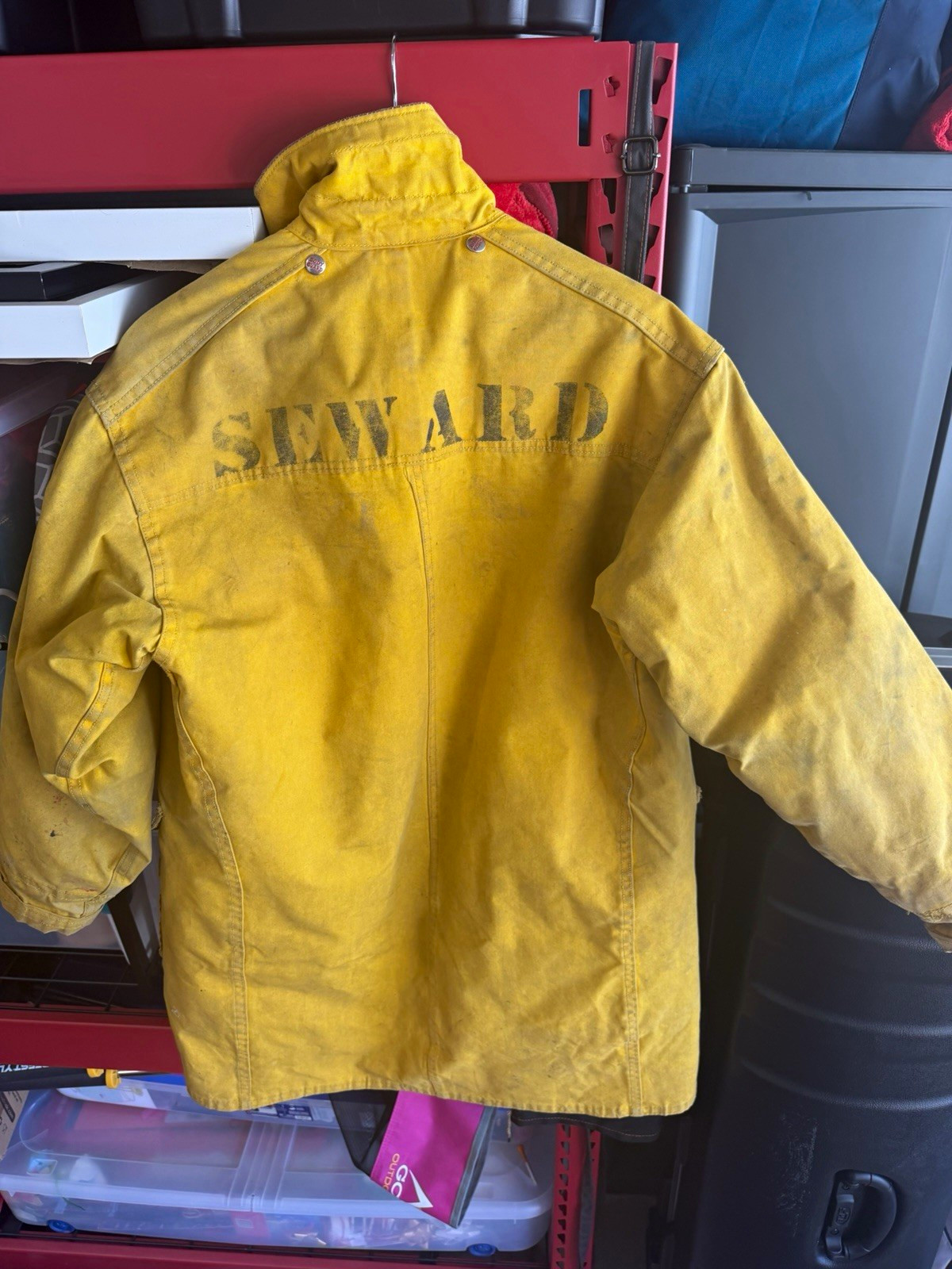 Vintage Body Guard Yellow Firefighter Jacket Coat 100% Nylon Size 40 Vintage Body Guard Yellow Firefighter Jacket Coat 100% Nylon Size 40