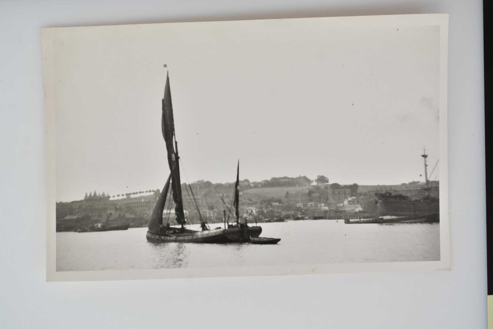 Thames Sailing Barge Harbour River Medway Chatham Kent GCB 1953 Photo