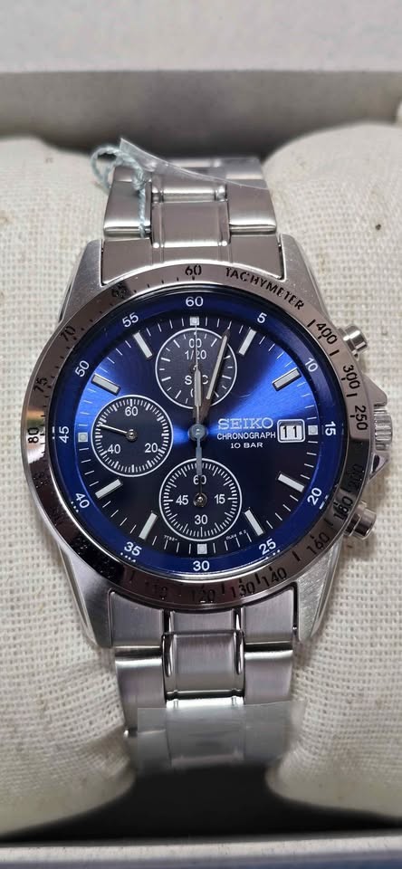 Seiko Spirit SBTQ071 Chronograph JDM Blue Dial - Brand New in Box Ships from EU