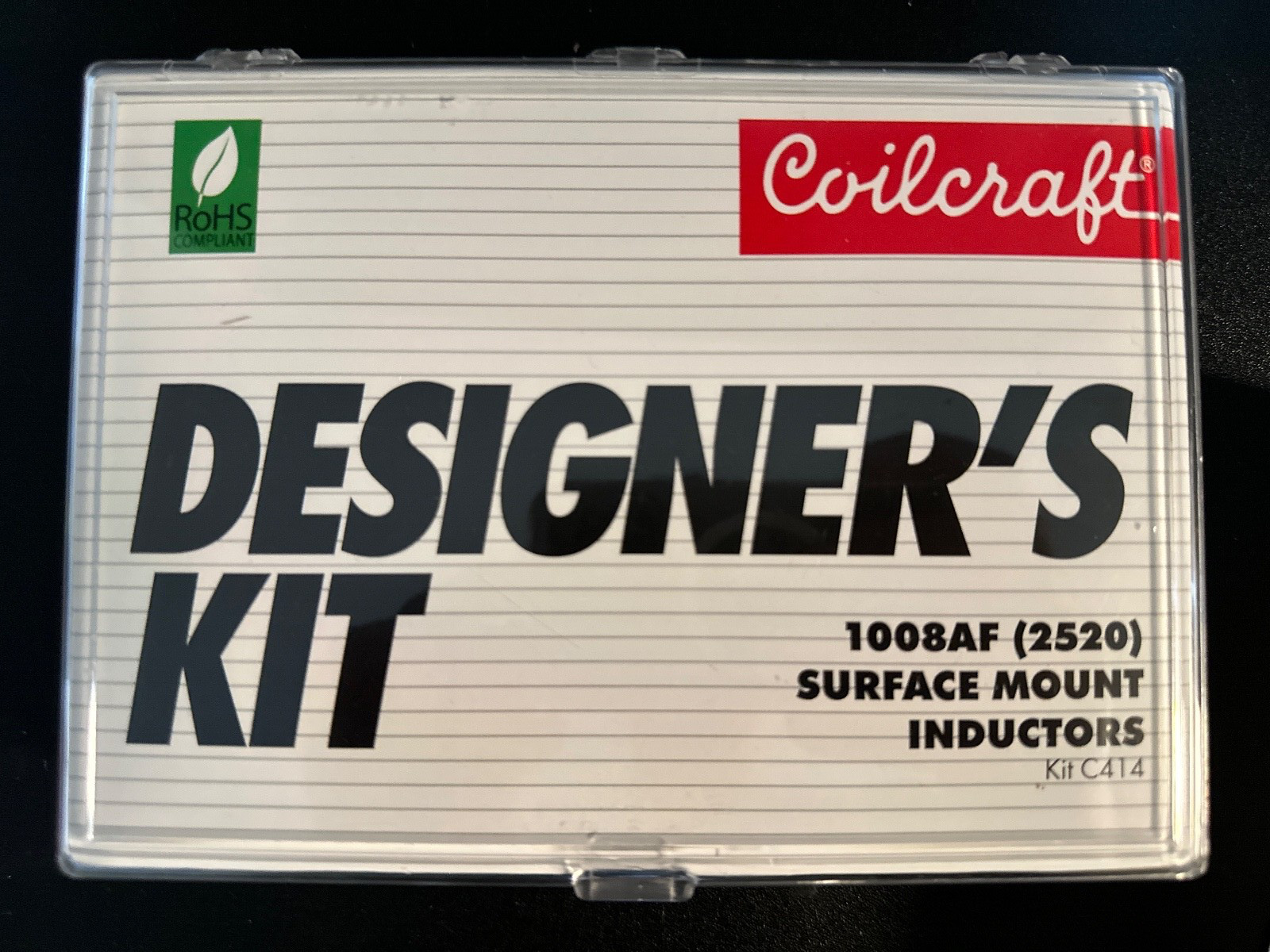Designer\'s Kit C414, 1008AF chip inductors, 10% tol, RoHS Designer\'s Kit C414, 1008AF chip inductors, 10% tol, RoHS