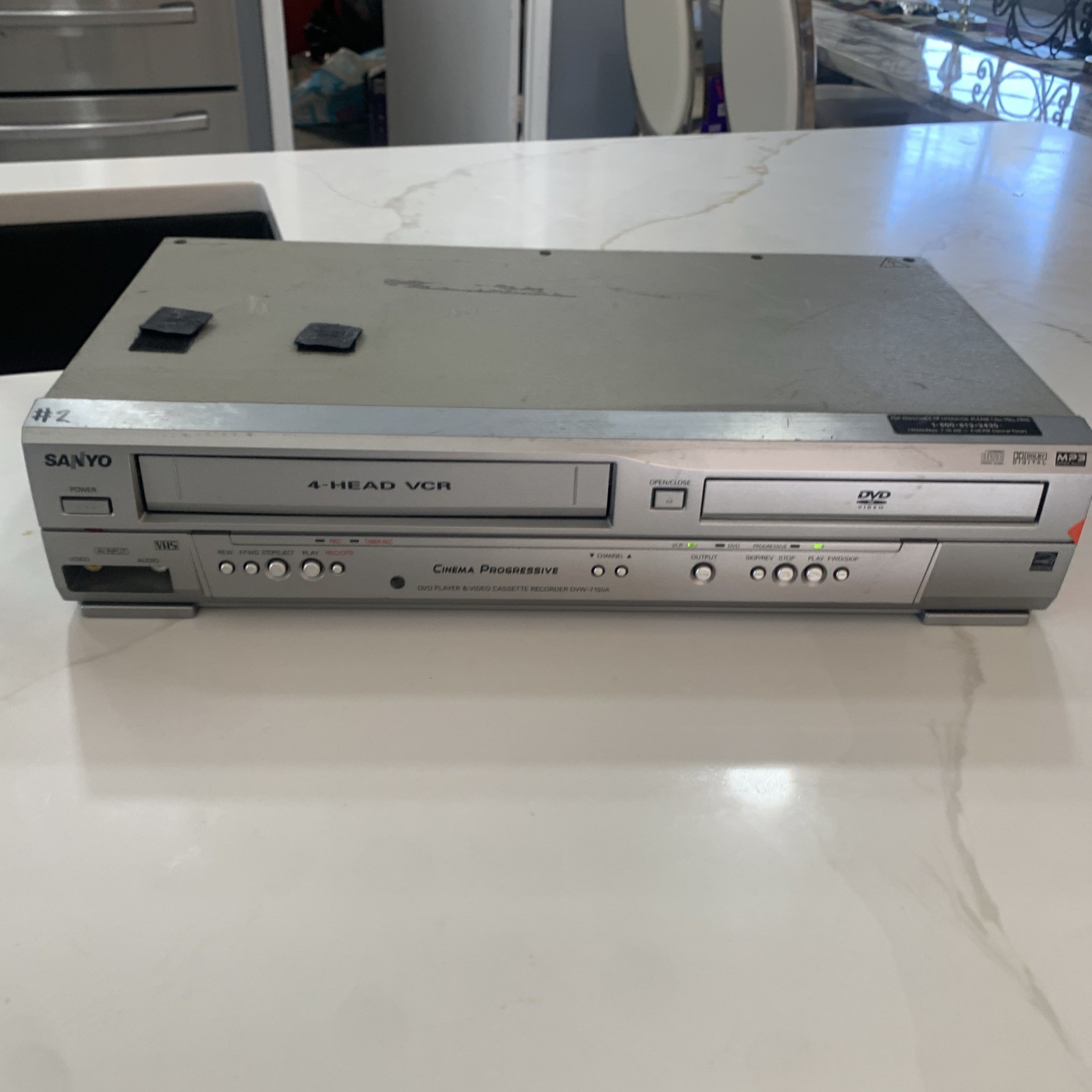 SERVICED Sanyo DVW-7100A 4-Head VCR VHS Recorder DVD VCR Combo No Remote SERVICED Sanyo DVW-7100A 4-Head VCR VHS Recorder DVD VCR Combo No Remote