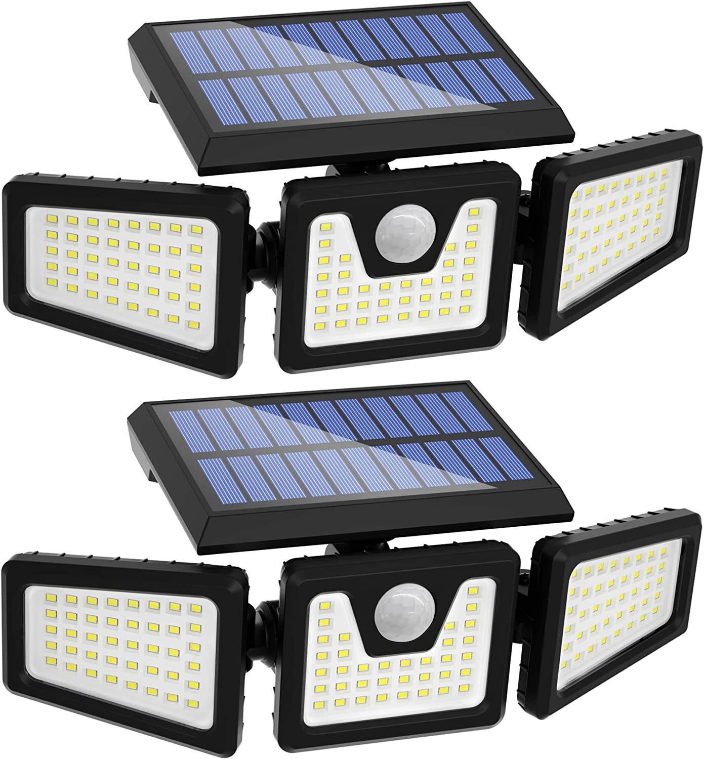 2Pack LED Solar Lights Outdoor Waterproof Motion Sensor Security Lamp 3 Head 2Pack LED Solar Lights Outdoor Waterproof Motion Sensor Security Lamp 3 Head
