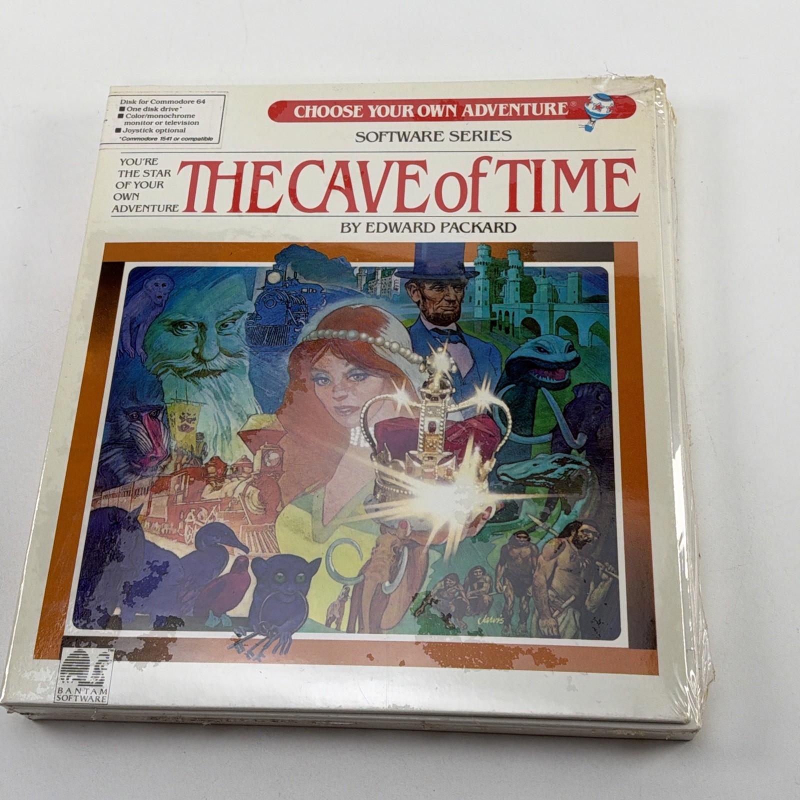 New SEALED The Cave of Time Commodore 64 C64 Game 5.25\