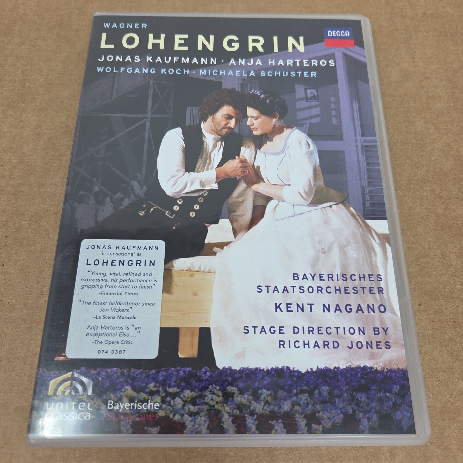 Wagner Lohengrin (DVD) Kaufmann Harteros Nagano Opera Wagner Lohengrin (DVD) Kaufmann Harteros Nagano Opera