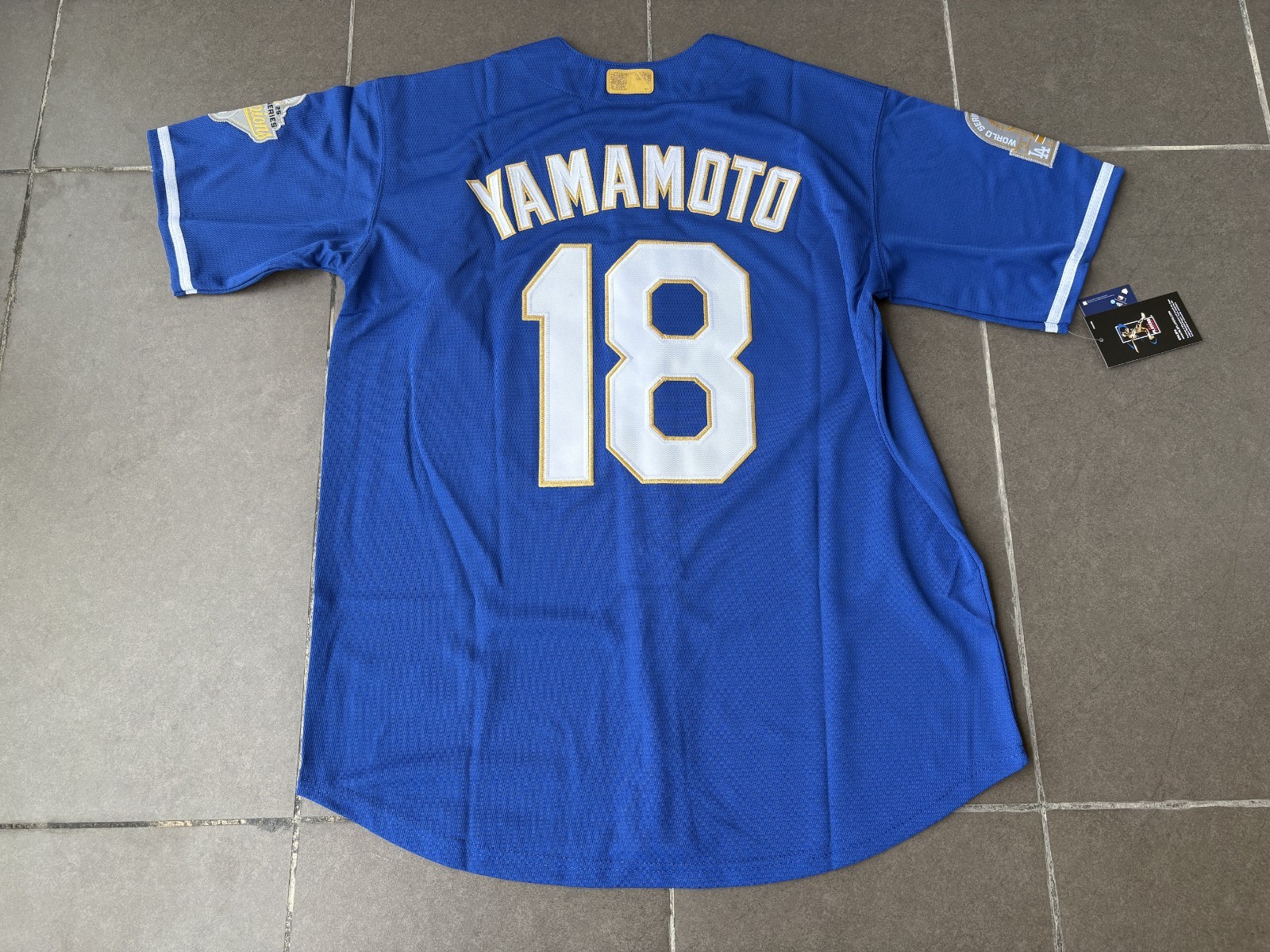 Man Yoshinobu Yamamoto Jersey Dodgers Men's Away Jersey Stitched #18 Man Yoshinobu Yamamoto Jersey Dodgers Men's Away Jersey Stitched #18