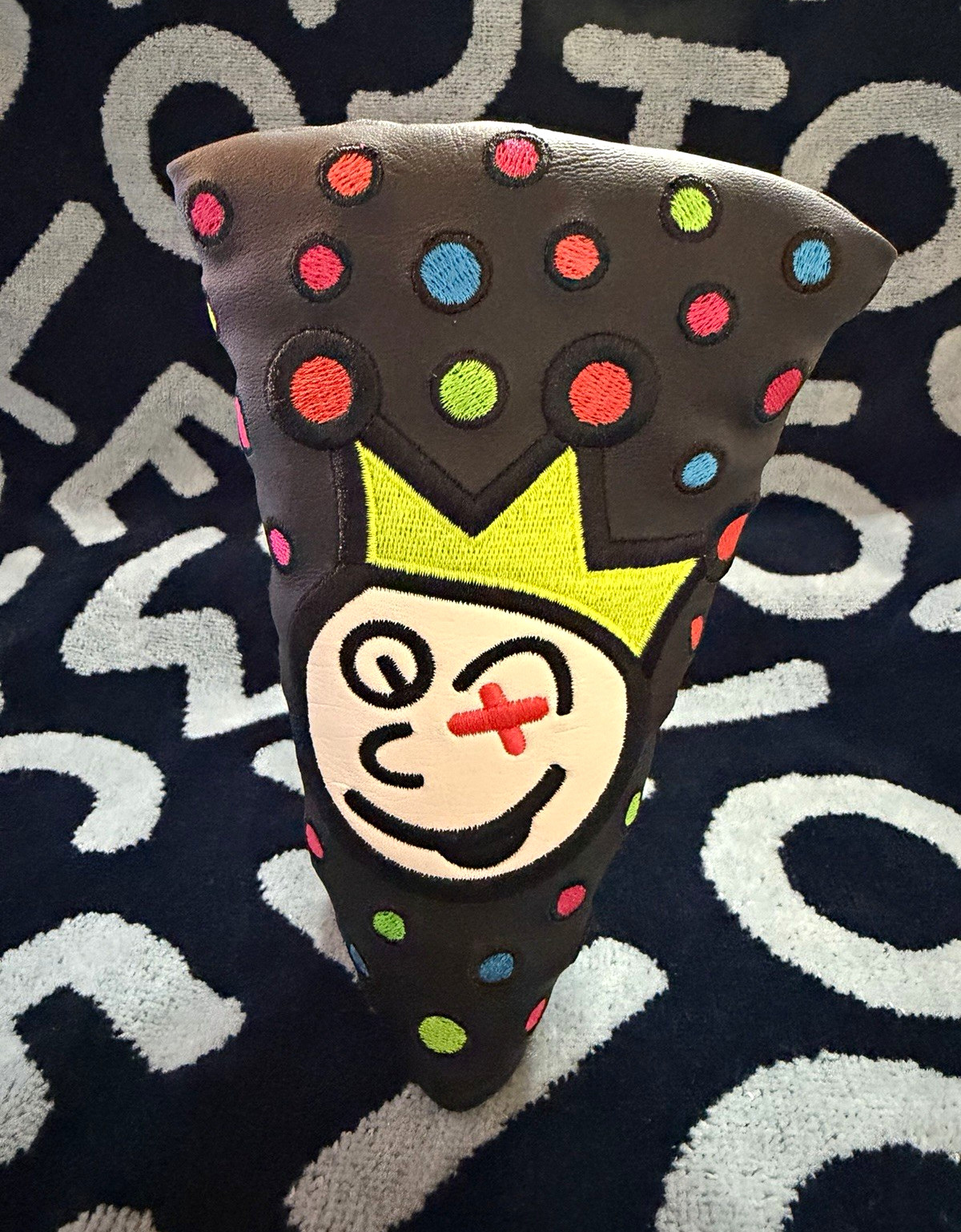 Scotty Cameron MID MALLET CS NEON Jackpot Johnny Putter Head Cover Scotty Cameron MID MALLET CS NEON Jackpot Johnny Putter Head Cover