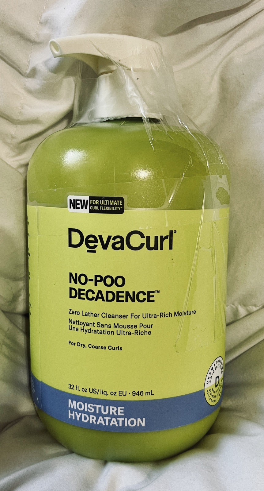 DevaCurl No-Poo Decadence Zero Lather Cleanser for Ultra-Rich Moisture 32 oz