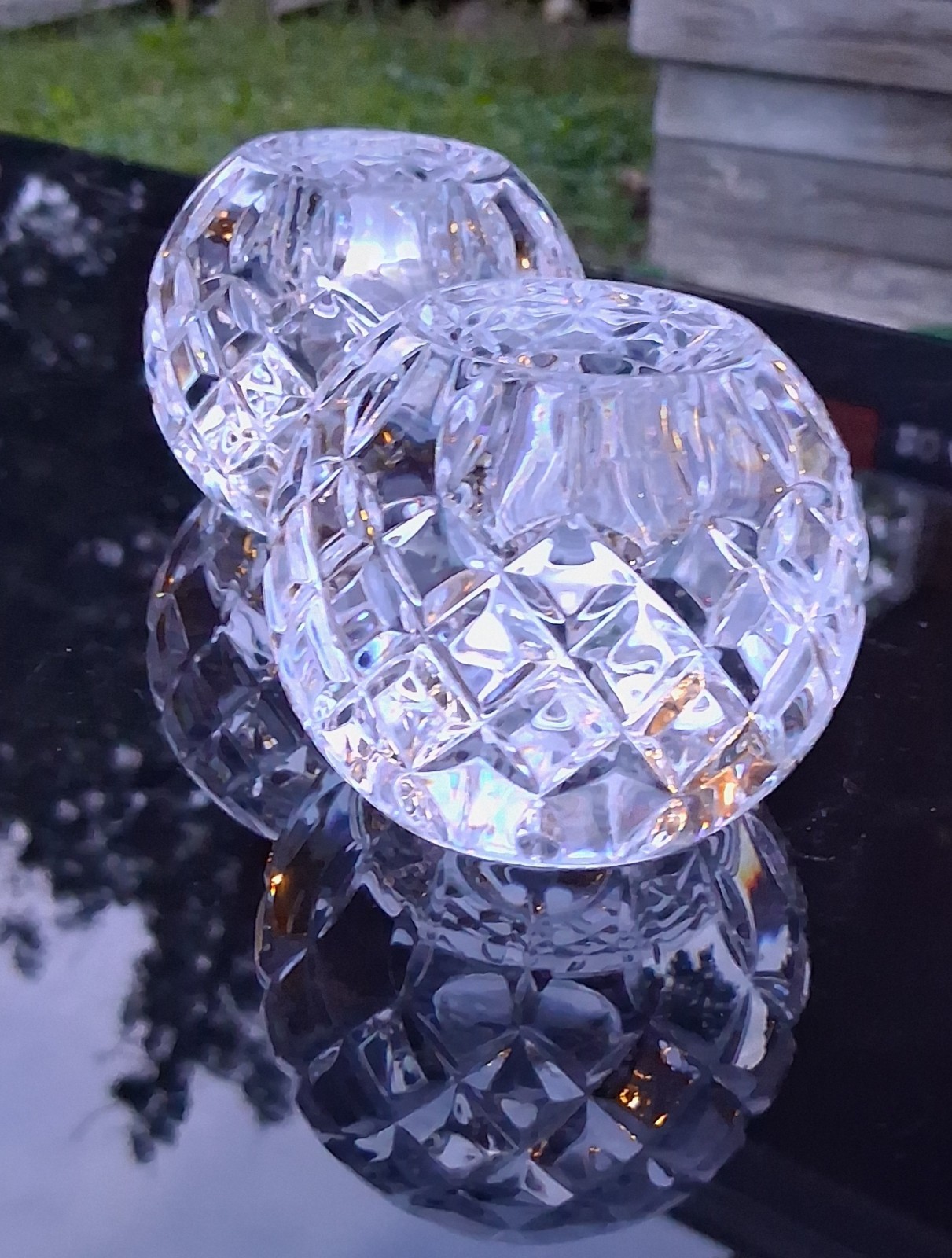 2 WATERFORD CRYSTAL VOTIVE CANDLE HOLDERS SET OF TWO 2 1/2 2 WATERFORD CRYSTAL VOTIVE CANDLE HOLDERS SET OF TWO 2 1/2
