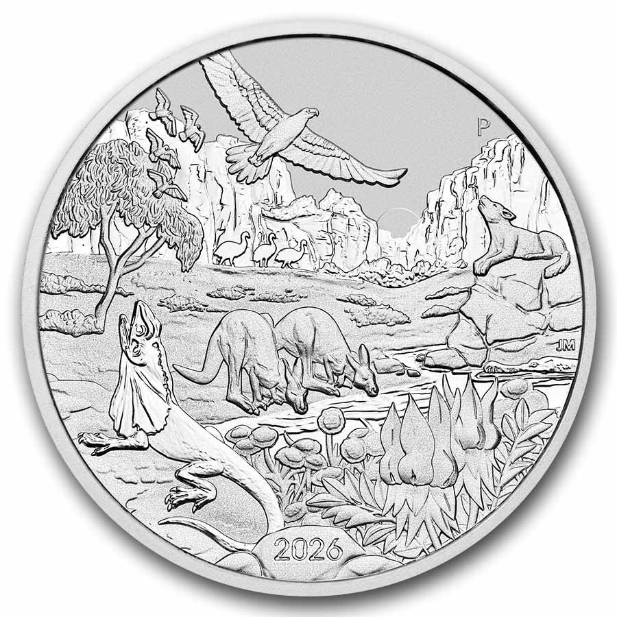 2026 Australia 1 oz Silver Wonders of Australia- The Outback BU 2026 Australia 1 oz Silver Wonders of Australia- The Outback BU