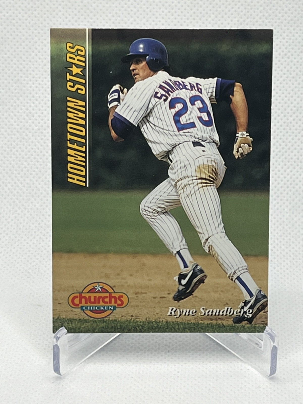 1994 Church\'s Chicken Hometown Stars Baseball Card #16 Ryne Sandberg 1994 Church\'s Chicken Hometown Stars Baseball Card #16 Ryne Sandberg