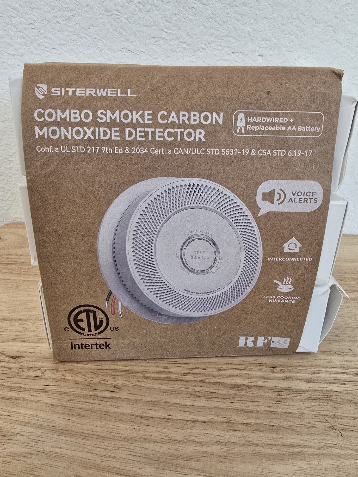 3-Pack Siterwell A8612B-6AR Smoke & Carbon Monoxide Detector Voice Alert 4/2035