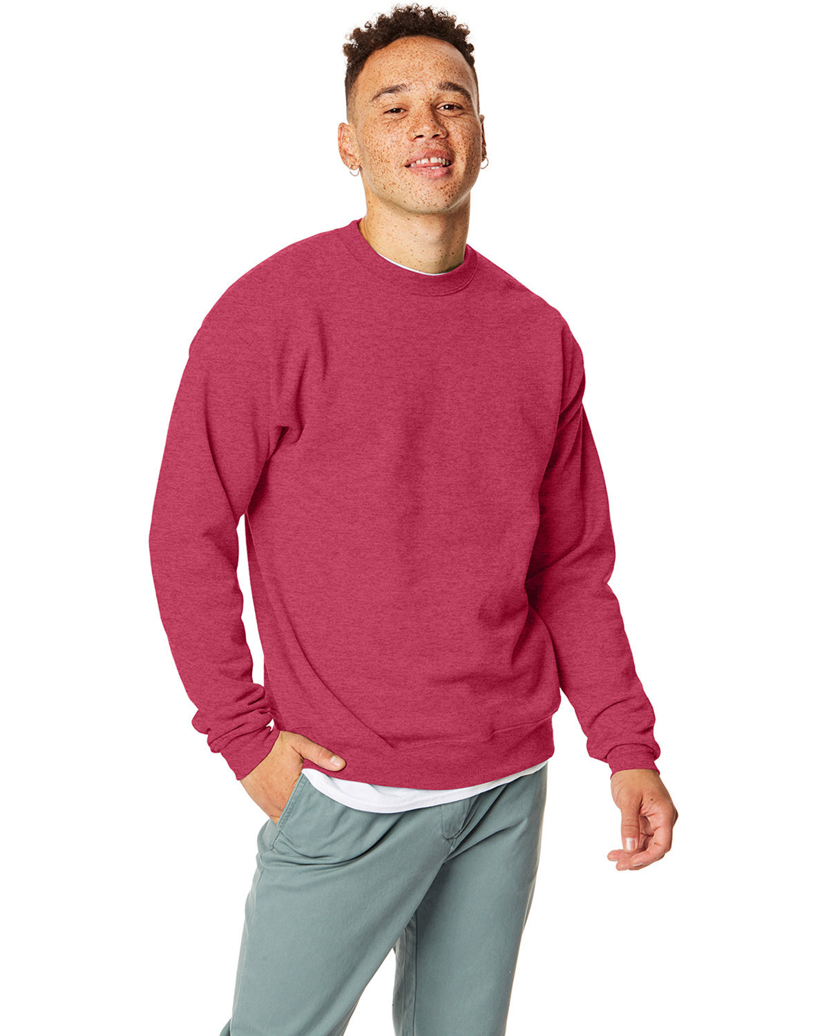 Hanes Unisex EcoSmart Long Sleeve Crew Neck Stylish Pullover Sweatshirt - P160 Hanes Unisex EcoSmart Long Sleeve Crew Neck Stylish Pullover Sweatshirt - P160
