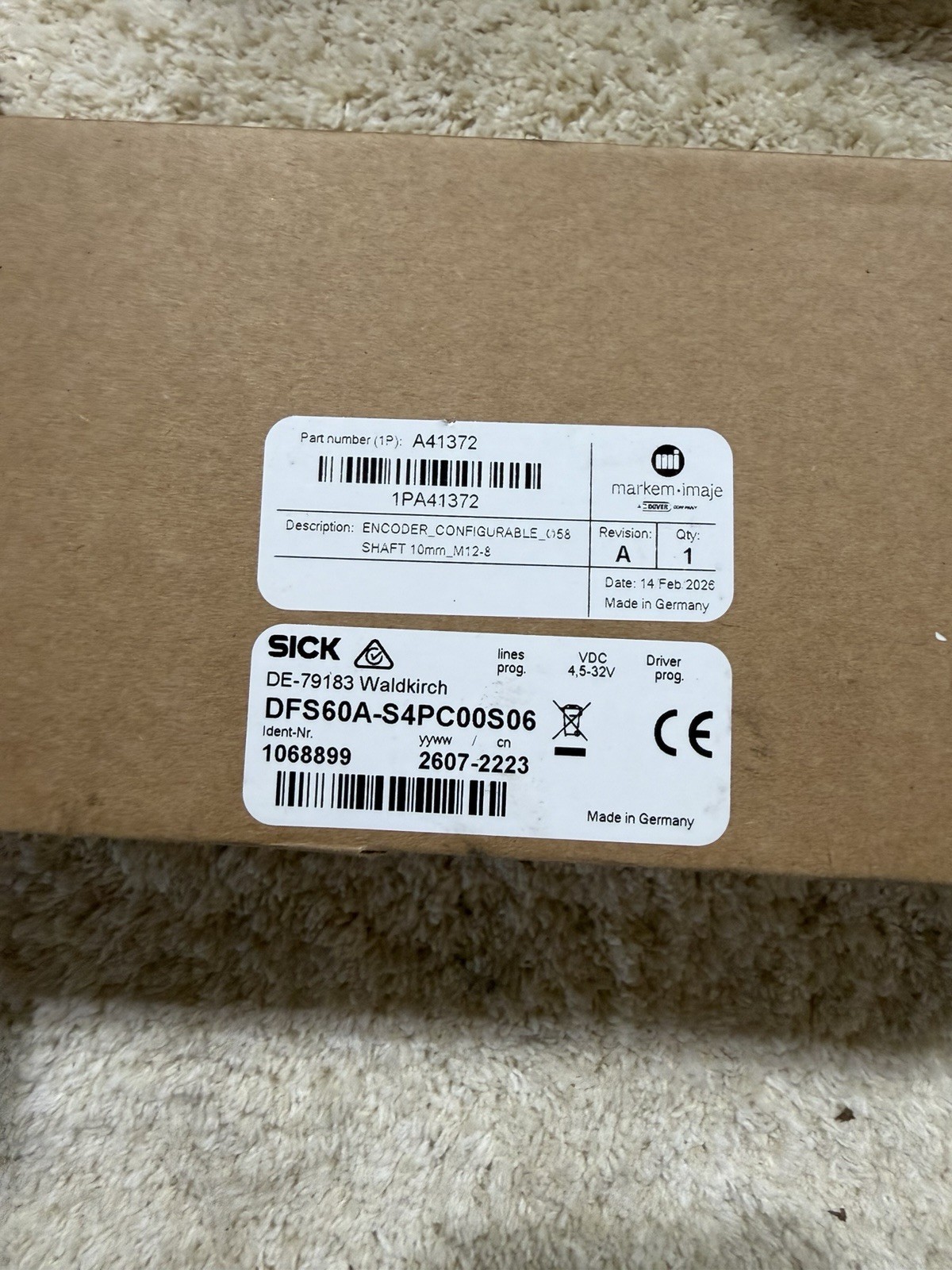 Markem Imaje Sick Encoder Assembly Markem Imaje Sick Encoder Assembly