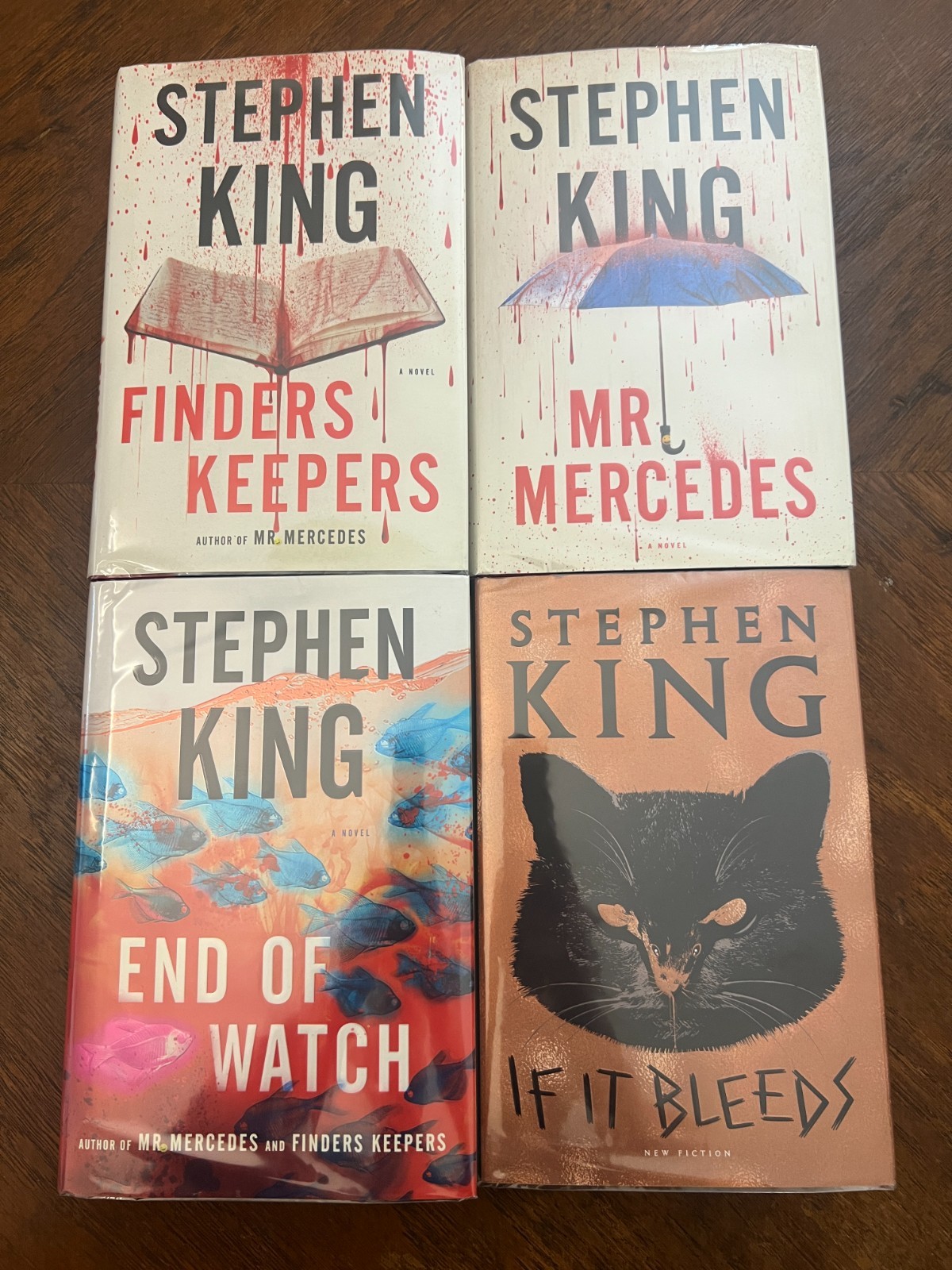 Stephen King Bill Hodges Trilogy + If It Bleeds Holly Gibney All 1st Edition HC