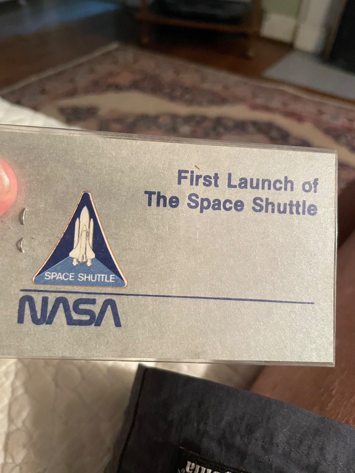 SPACE SHUTTLE 1st FIRST EVER LAUNCH NASA PASS BADGE TICKET 1981 STS-1 4/12/81 SPACE SHUTTLE 1st FIRST EVER LAUNCH NASA PASS BADGE TICKET 1981 STS-1 4/12/81