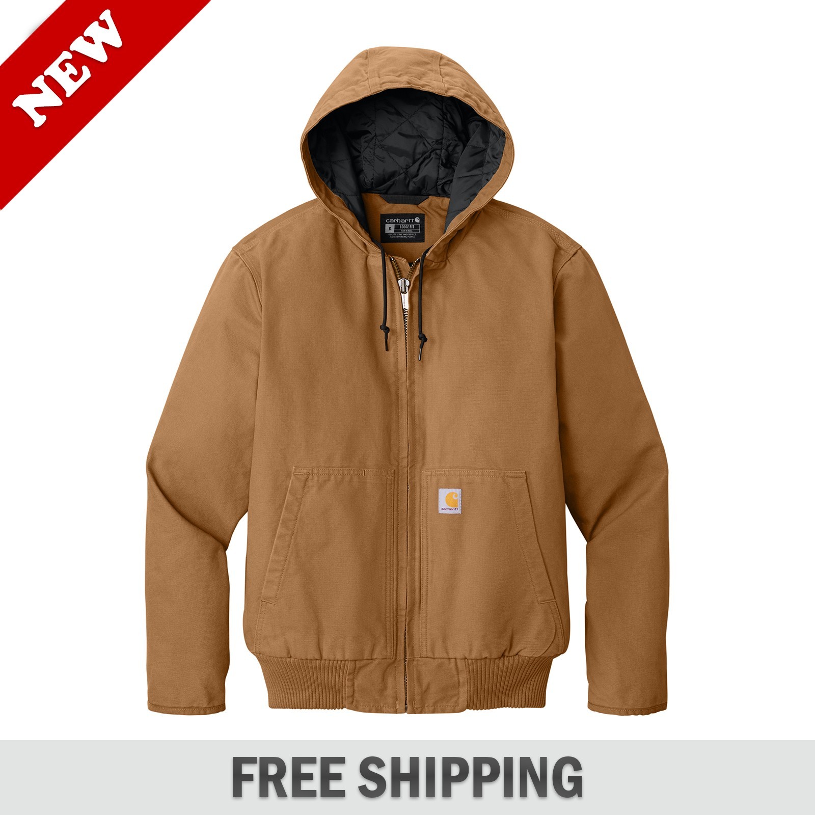 Carhartt 104050 Men Washed Duck Insulated Active Jac / Full Size - NEW