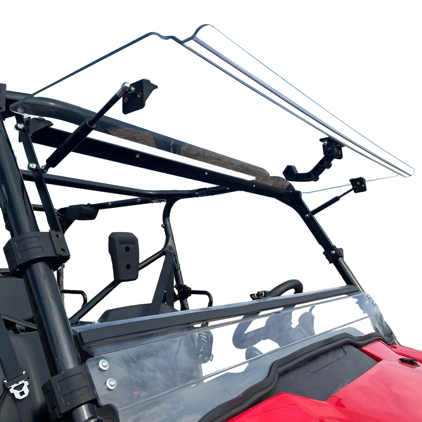 For Honda Pioneer 1000 /1000-5 UTV Flip Windshield 2016-2025 w/Gas Spring For Honda Pioneer 1000 /1000-5 UTV Flip Windshield 2016-2025 w/Gas Spring