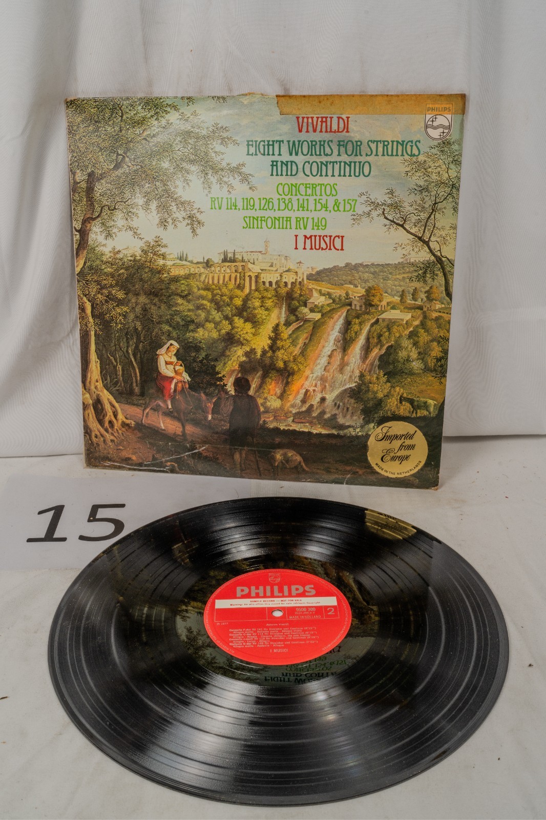 Vivaldi Eight Works for Strings I Musici LP Philips 9500 300 RARE SAMPLE PROMO Vivaldi Eight Works for Strings I Musici LP Philips 9500 300 RARE SAMPLE PROMO