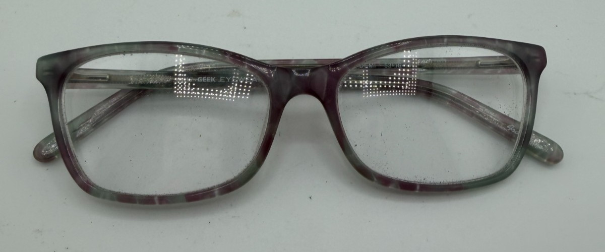 GEEK CHIC EYEWEAR FRAMES ONLY EYEGLASSES SKY DEMI PINK 53-16-140 GEEK CHIC EYEWEAR FRAMES ONLY EYEGLASSES SKY DEMI PINK 53-16-140