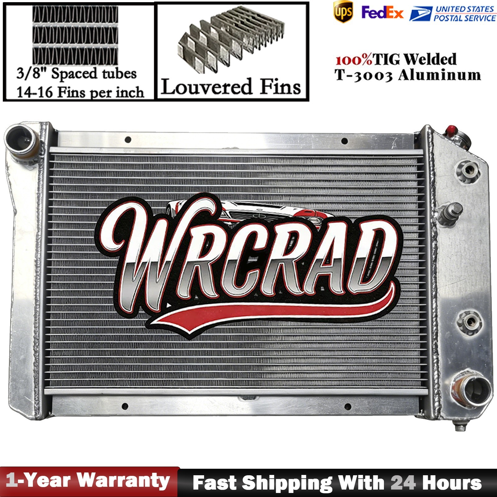 Aluminum Radiator for Chevrolet CHEVY Monza 1978 1979 1980 2.5 3.2 3.8 5.0 CC469