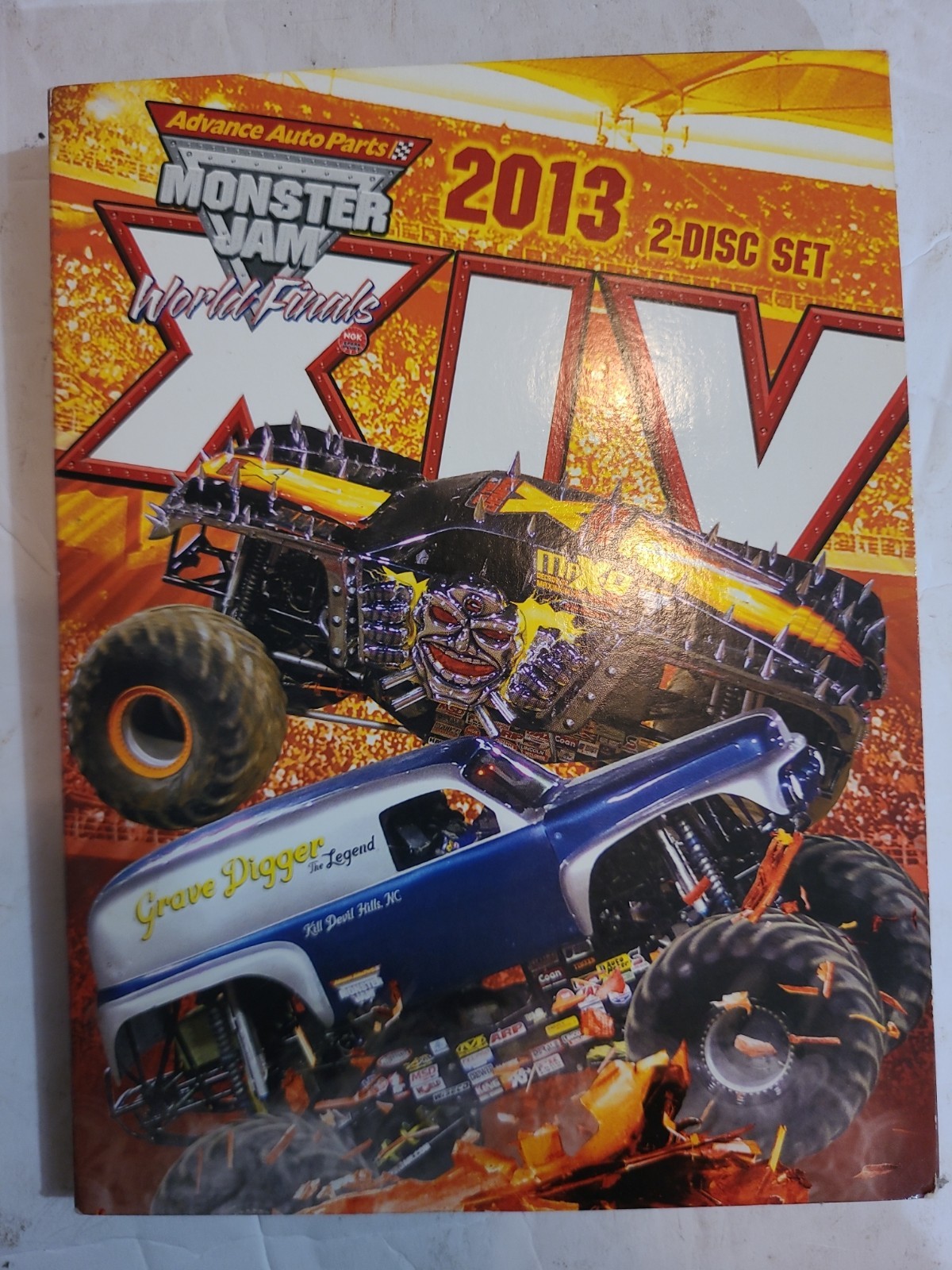 Monster Jam World Finals 14 Grave Digger Legend 2 Disc Set Max-d +3 Bonus Disks Monster Jam World Finals 14 Grave Digger Legend 2 Disc Set Max-d +3 Bonus Disks