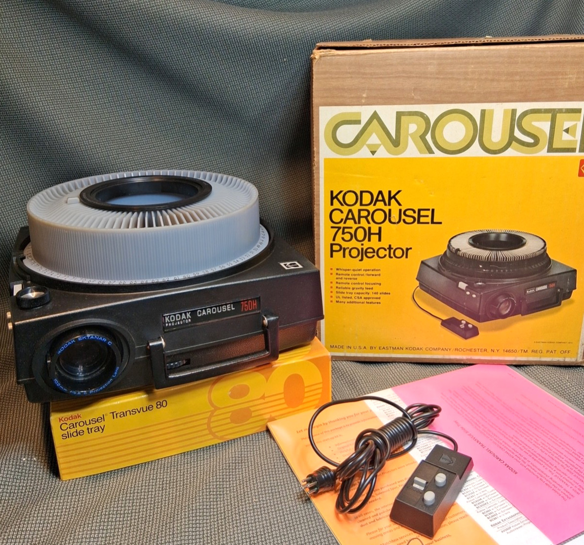 Kodak Carousel 750H Rebuilt Professionally Serviced #26350