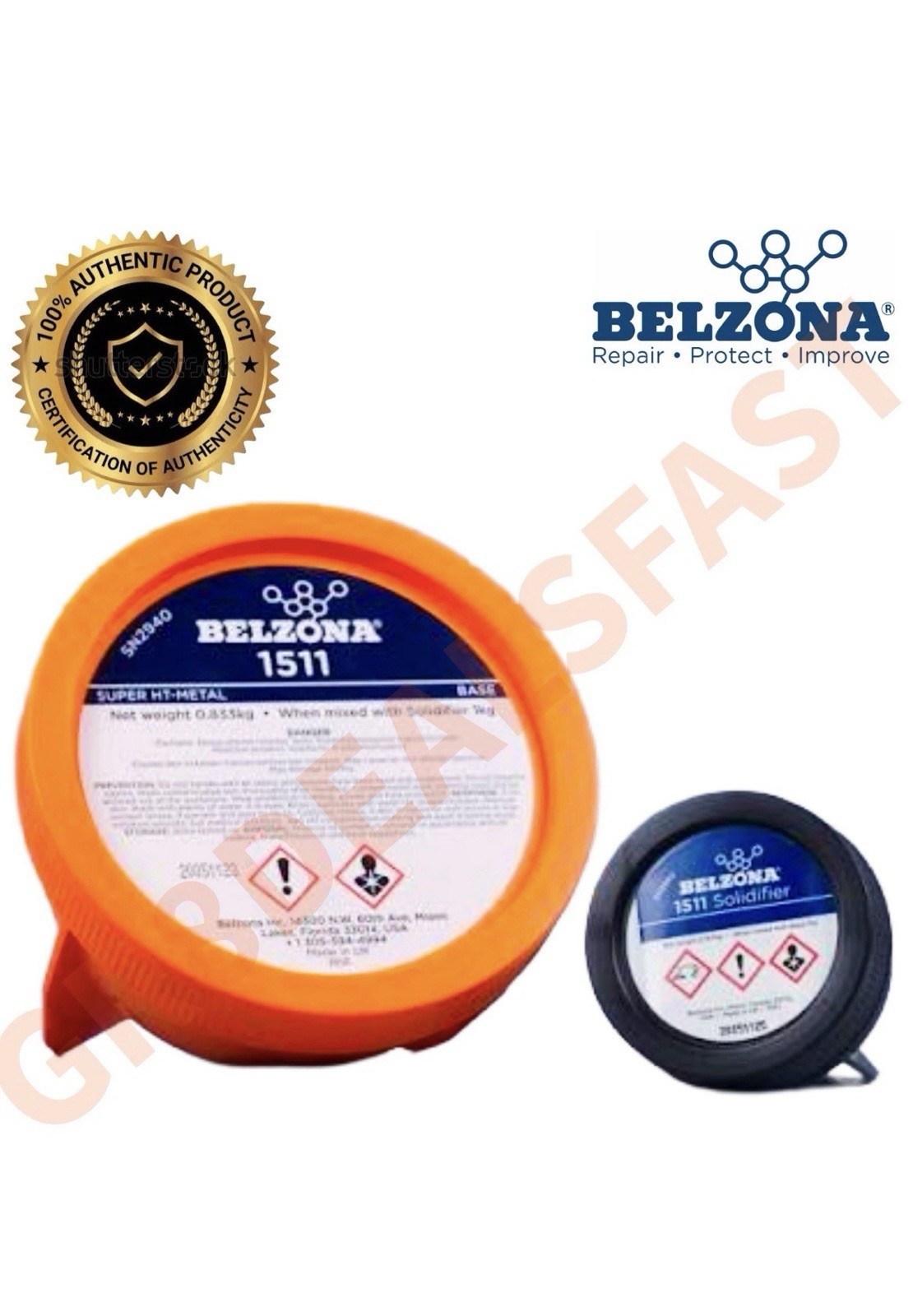 BELZONA 1511 SUPER HT Metal Repair Base & Solidfier High Temp Epoxy (1Kg)🔥NEW🔥