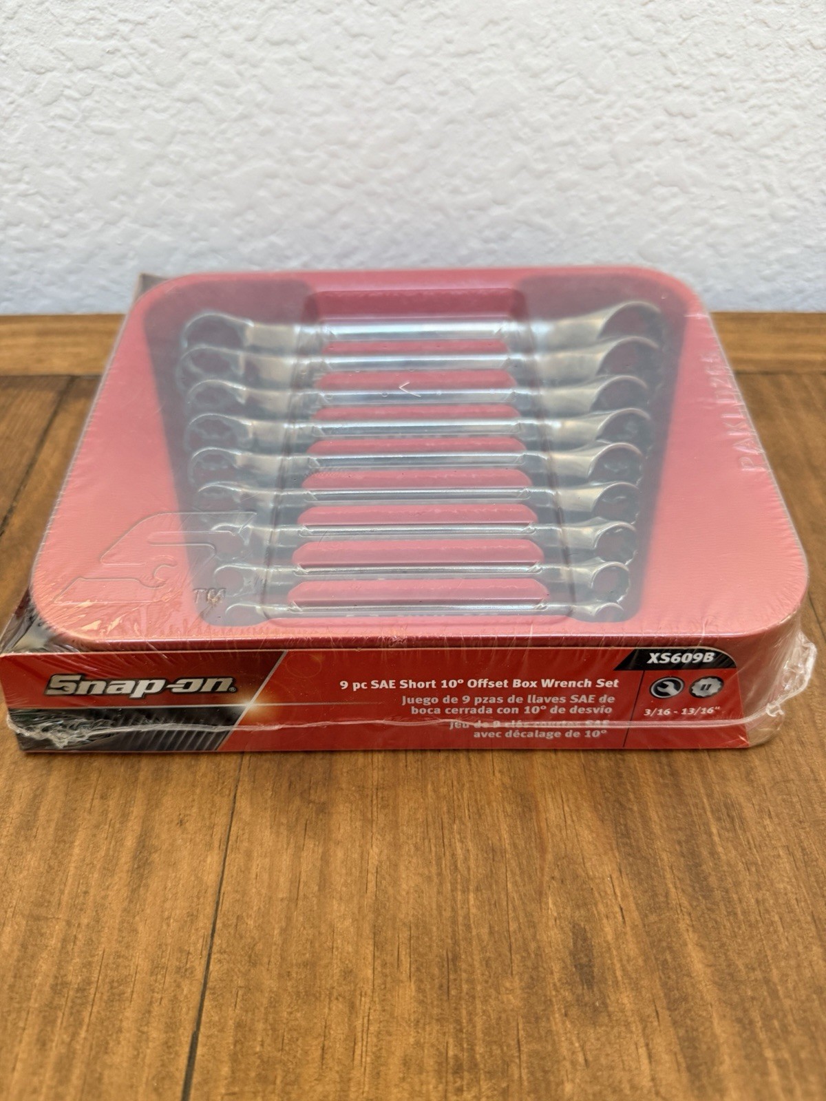 Snap-On Tools SAE Wrench Set USA XS609B Short Offset Box End NEW