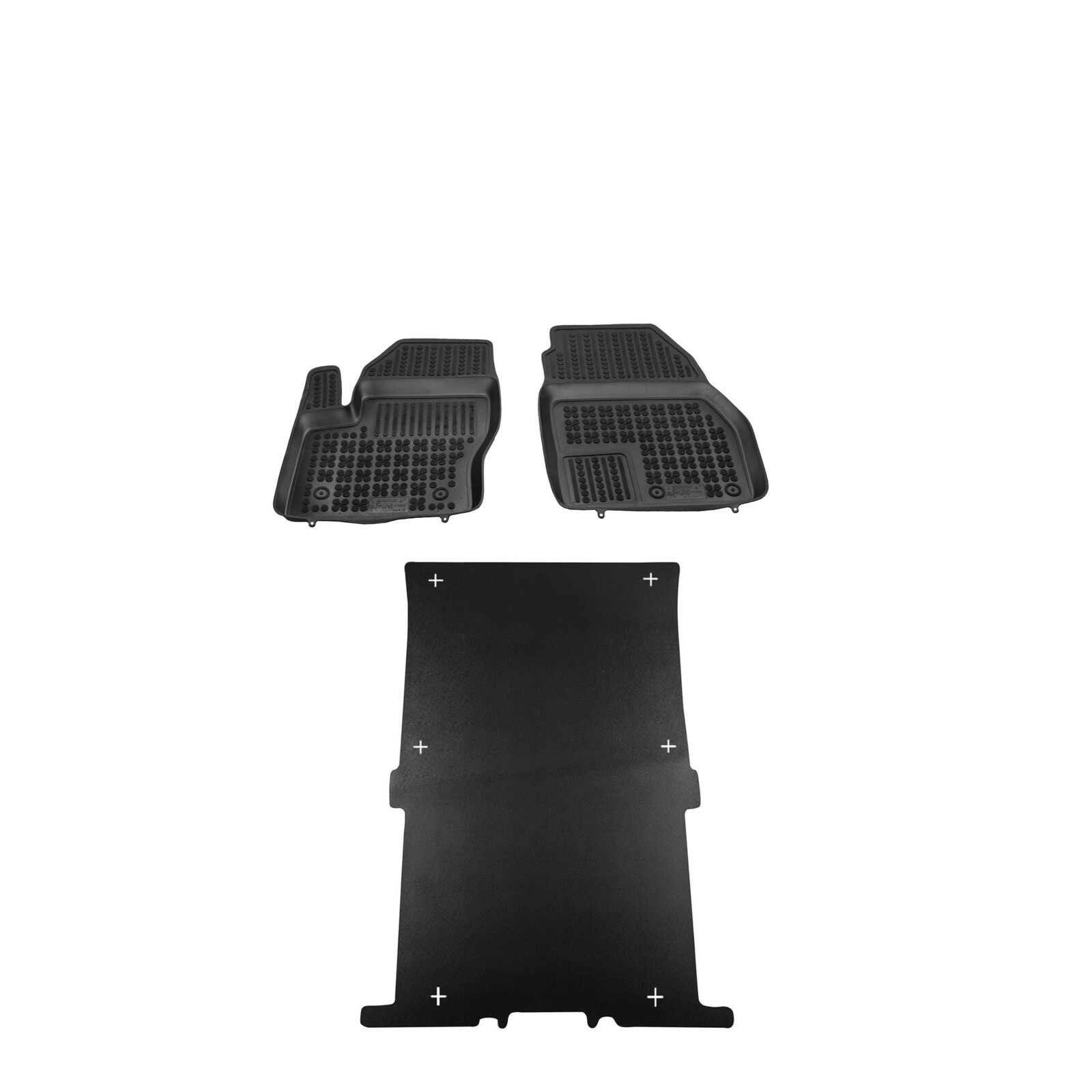 REZAWPLAST Floor Mats for Ford Transit Connect 2014-2024 Cargo Mat /105in WB/ 3D