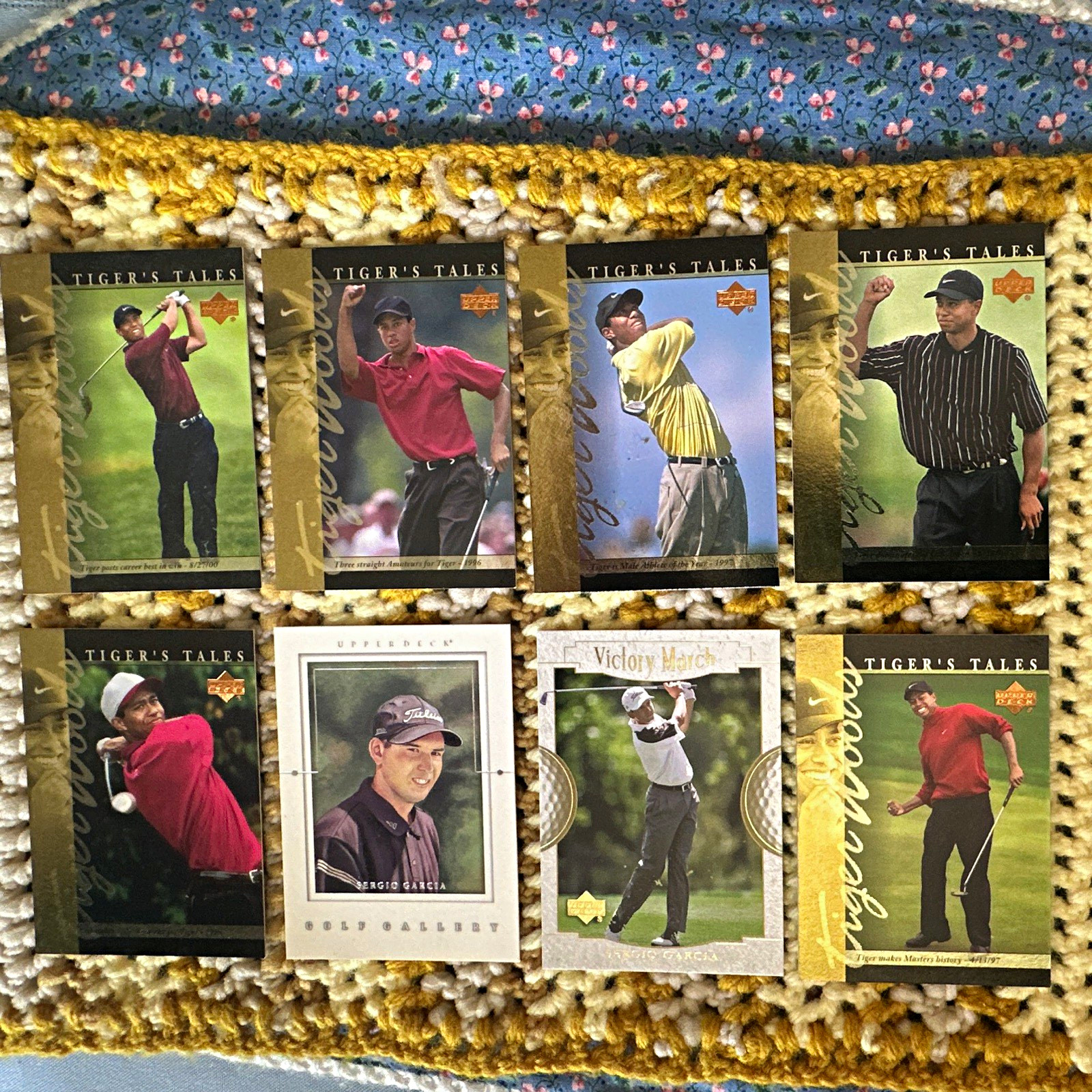 Upper Deck 2001 Tiger\'s Tales Tiger Woods/Sergio Garcia 8 Card Lot PGA Golf Upper Deck 2001 Tiger\'s Tales Tiger Woods/Sergio Garcia 8 Card Lot PGA Golf