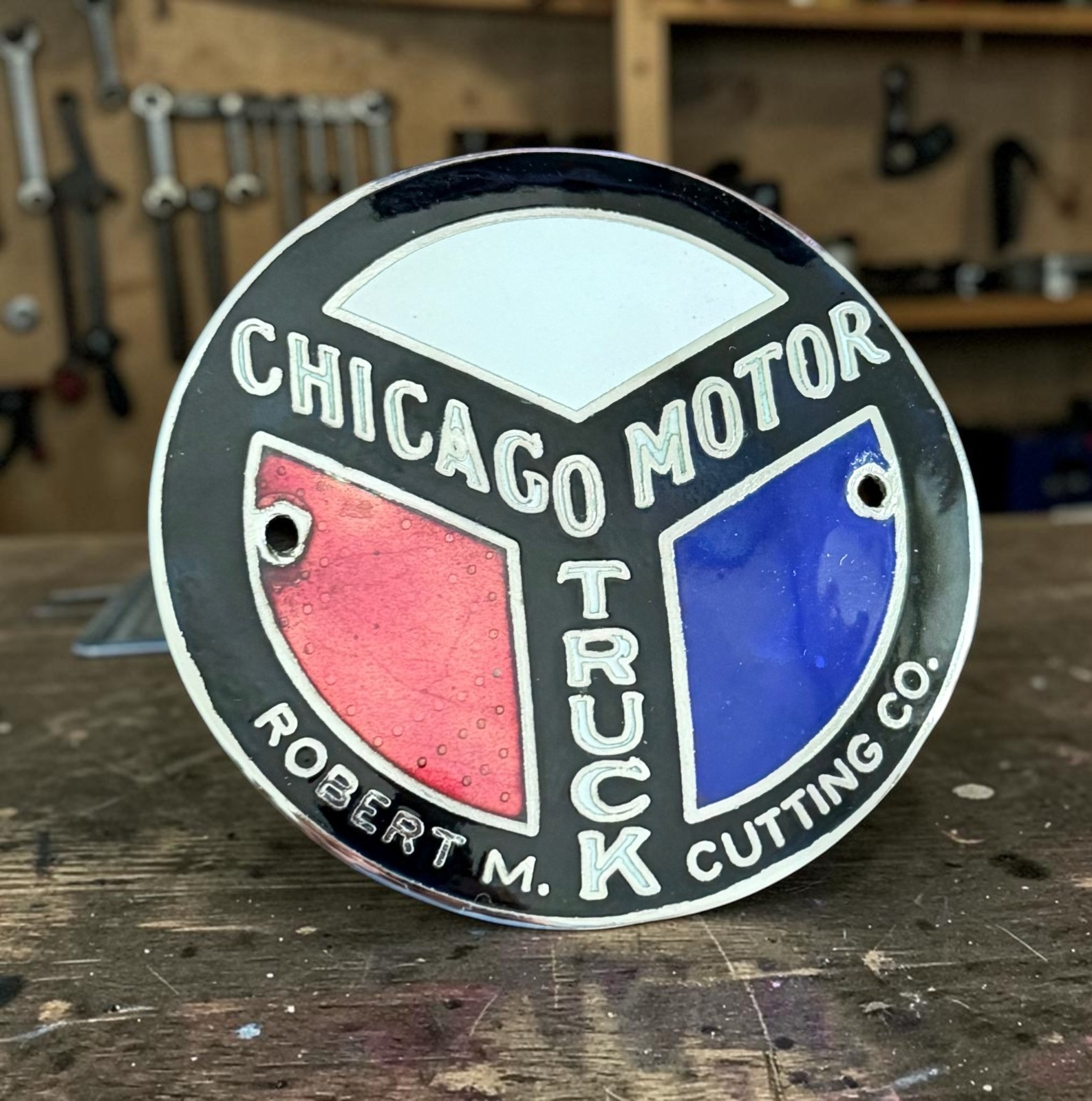 1920s Chicago Motor Truck Radiator Emblem 3