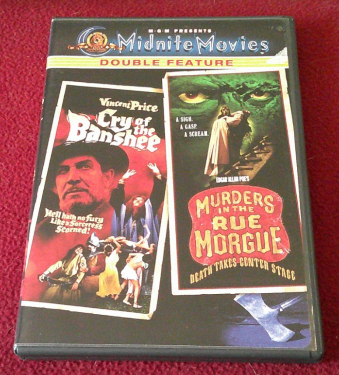 Cry of the Banshee/Murders in the Rue Morgue DVD Midnite Movies double feature