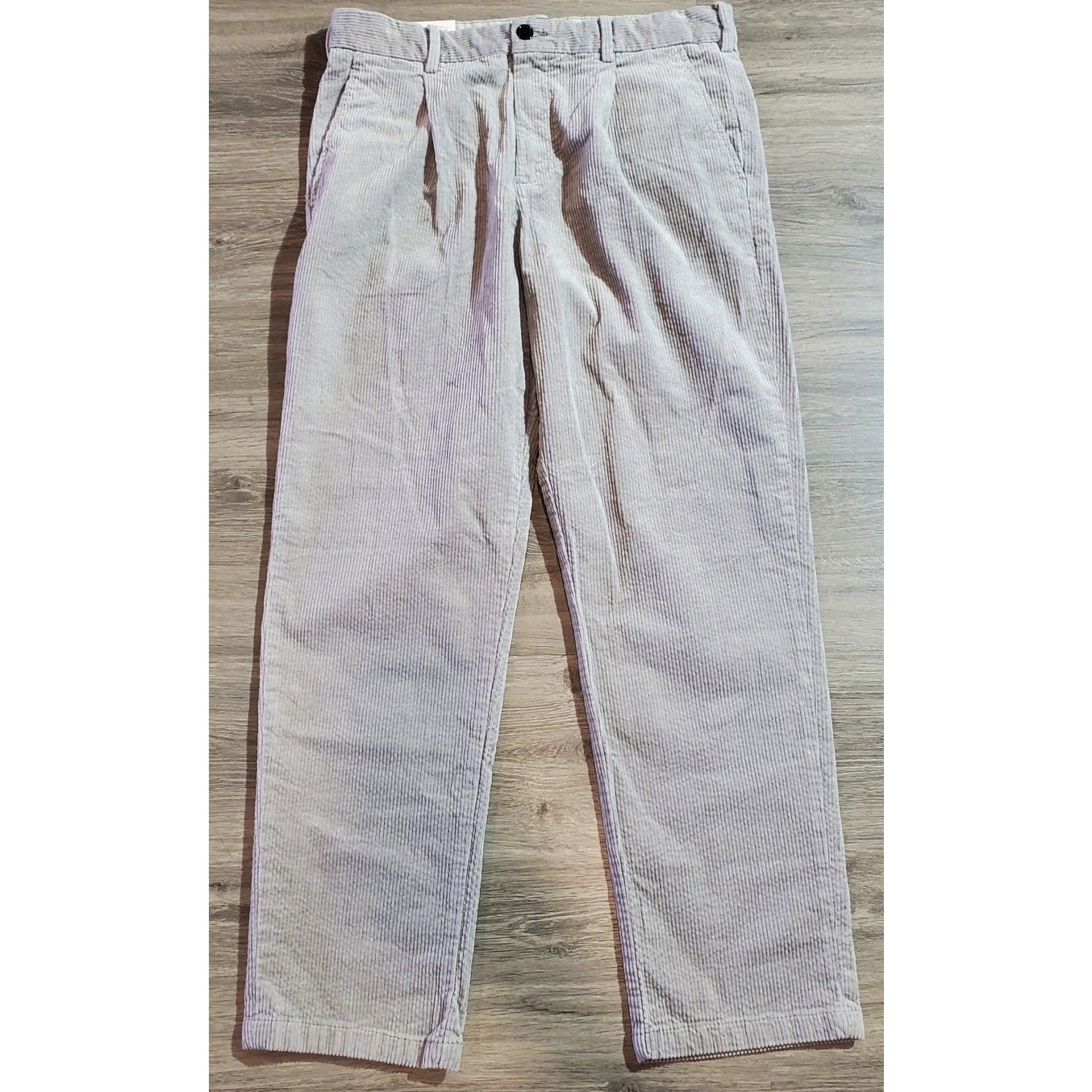 H&M Men\'s Tan Corduroy Pants Regular Fit Size 32 NWT