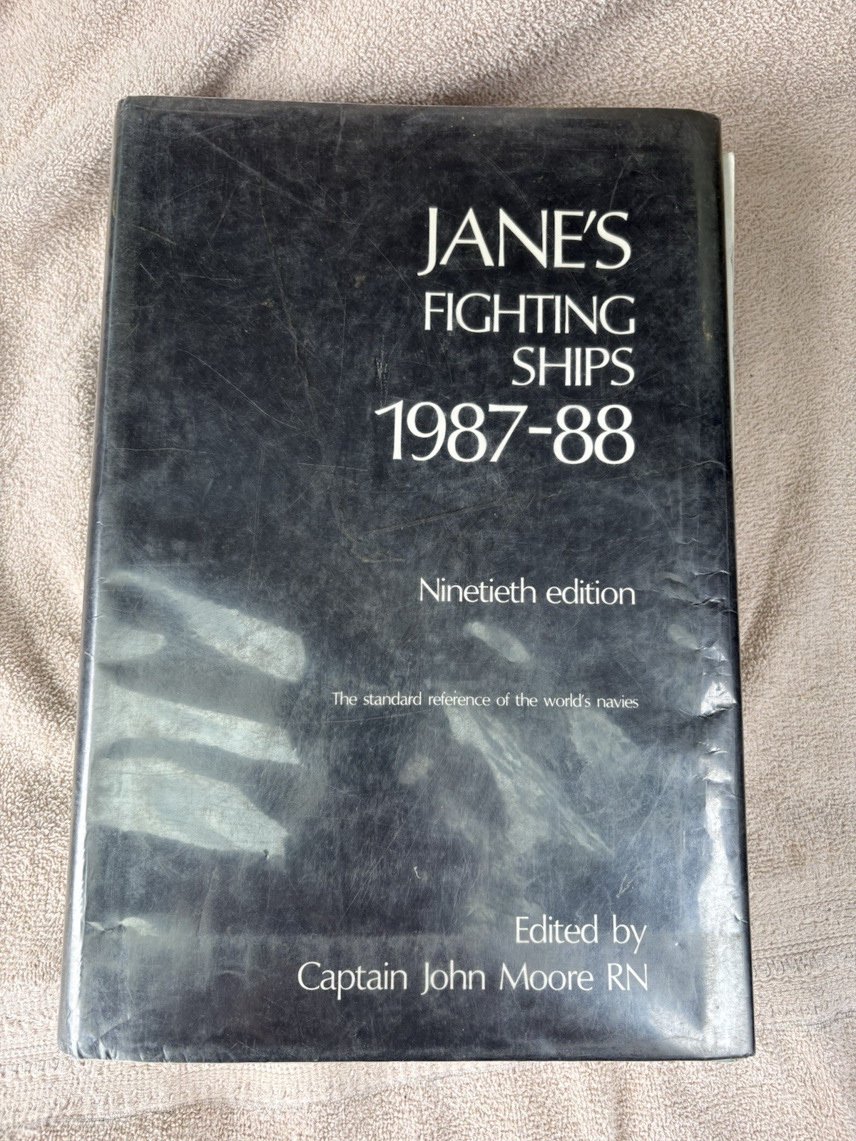 Vintage Jane\'s Fighting Ships 1987-88 90th Edition Edited By Captain John Moore