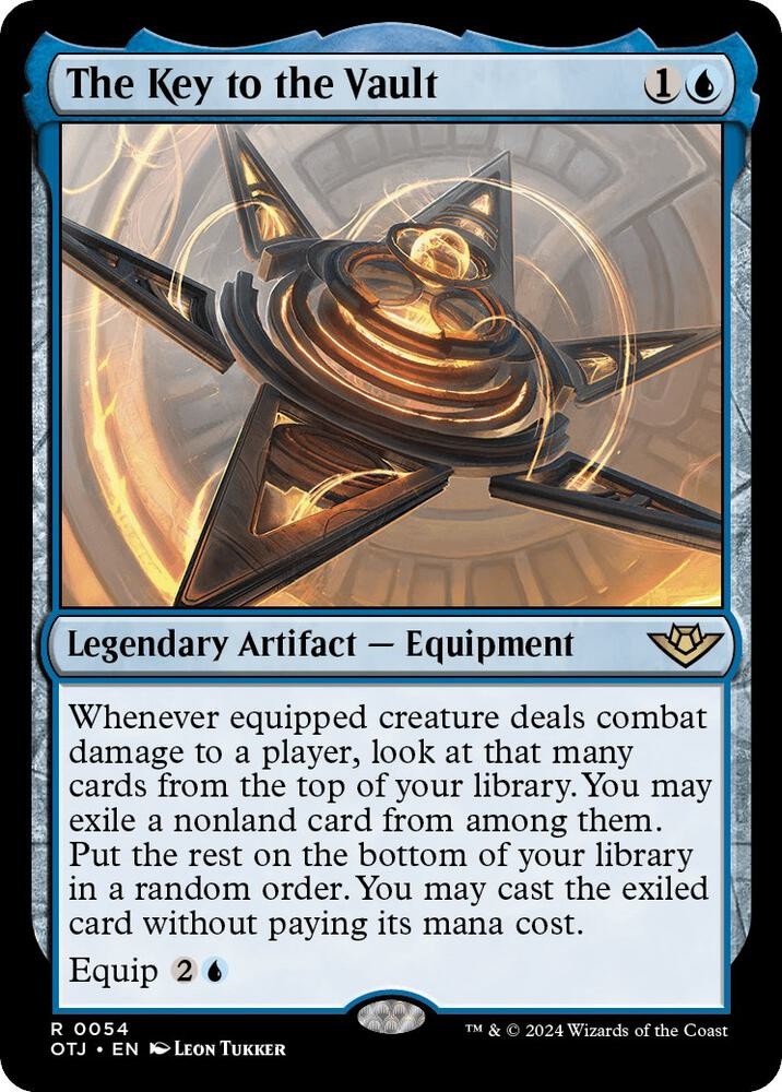 1x The Key to the Vault - Outlaws of Thunder Junction Near Mint - MTG