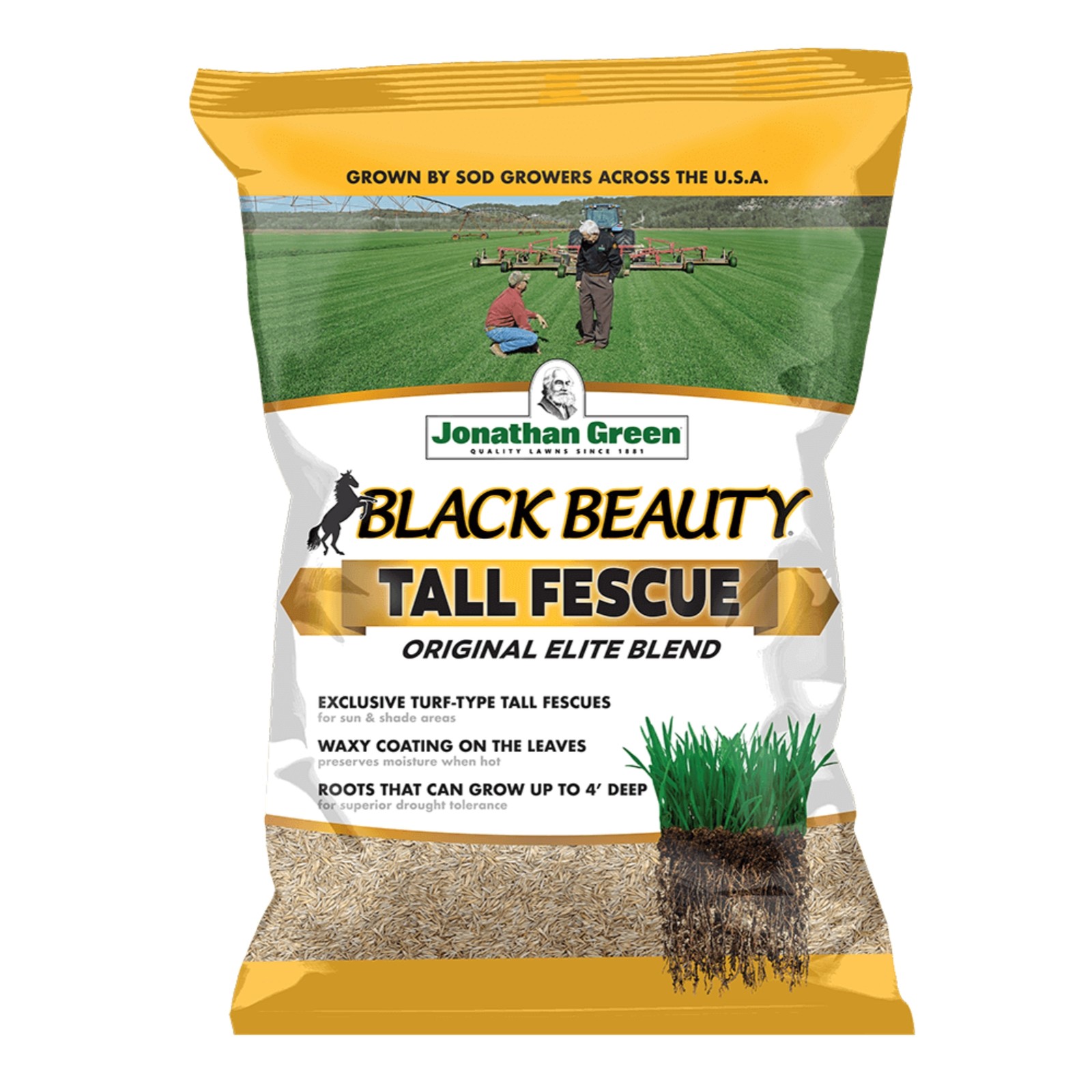 Jonathan Green Black Beauty Original Tall Fescue Grass Seed Blend, 50lb Jonathan Green Black Beauty Original Tall Fescue Grass Seed Blend, 50lb