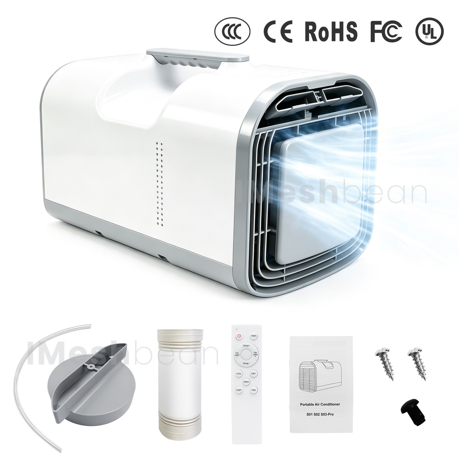 3 IN 1 Portable Air Conditioner 4095 BTU Tent Air Conditioning Outdoor Camping