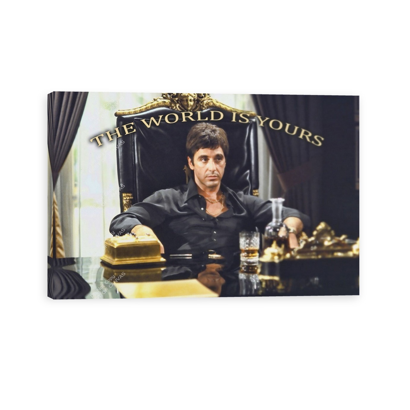 Classic Gangster Movie The World Is Yours Canvas Print