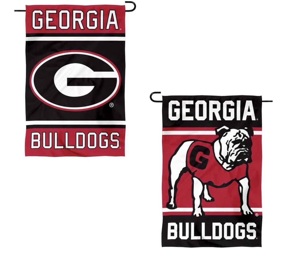 Georgia Bulldogs GARDEN FLAG 12” X 18” Bulldogs 2 Sided Premium Yard Flag