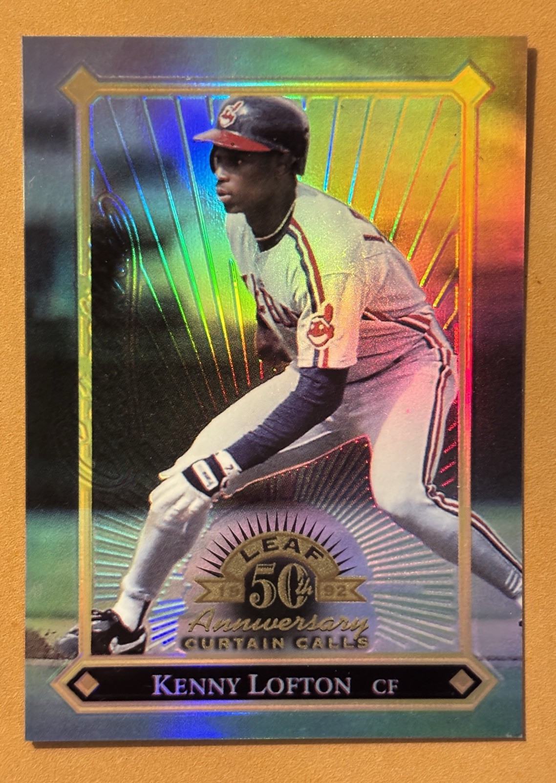 1998 Donruss #150 SSP Prized Collections Leaf Curtain Calls Kenny Lofton Rare